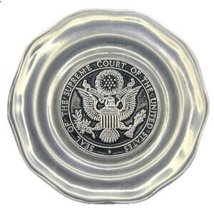 Rare Supreme Court of the United States 5.5” Pewter Ashtray Vintage Collectible